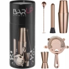 Zestaw barmański w tubie shaker jigger sitko muddler łyżka - miedziany