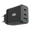 Ładowarka sieciowa GaN 65W 2x USB-C PD 1x USB-A QC 3.0 czarna
