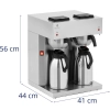  Ekspres do kawy przelewowy gastronomiczny 2 termosy 2 l 2 x 1900 W - zdj. dodatkowe 6
