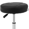  Taboret stołek kosmetyczny na kółkach do 120 kg LECCO - czarny - zdj. dodatkowe 2