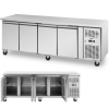 Stół chłodniczy gastronomiczny na kółkach 4 komory 550 l 223x70x85 cm