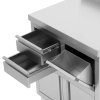  Szafka pod ekspres do kawy z rantem 2 szuflady pojemnik STAL 60x82x95 cm - zdj. dodatkowe 2