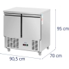  Stół chłodniczy gastronomiczny na kółkach 2 komory 240 l 90 x 70 x 95 cm - zdj. dodatkowe 5