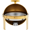  Podgrzewacz do potraw bufetowy na pastę okrągły 6 l - złoty - zdj. dodatkowe 1