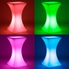  Stolik barowy klubowy kwadratowy podświetlany RGBW LED 60 x 60 x 110 cm - zdj. dodatkowe 2