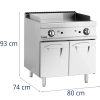  Grill płyta grillowa gładka z szafką na gaz propan / LPG / ziemny 12 kW - zdj. dodatkowe 5