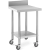  Stół blat roboczy na kółkach z rantem 2 poziomy 60 x 60 cm STAL do 120 kg - zdj. dodatkowe 1