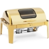  Podgrzewacz bemar bufetowy do potraw na pastę z okienkiem GN 1/1 9 l - złoty - zdj. dodatkowe 1
