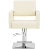  Fotel fryzjerski barberski z podnóżkiem CARLISLE - kremowy - zdj. dodatkowe 5