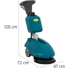  Szorowarka akumulatorowa do czyszczenia podłóg 35 cm 15 l 160 obr./min - zdj. dodatkowe 9
