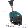  Szorowarka akumulatorowa do czyszczenia podłóg 40 cm 25 l 160 obr./min - zdj. dodatkowe 8
