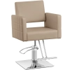  Fotel fryzjerski barberski kosmetyczny z podnóżkiem Physa RIBBLETON - beżowy - zdj. dodatkowe 1