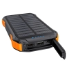  Powerbank ładowarka solarna 10000 mAh 2x USB-A - czarno-pomarańczowy - zdj. dodatkowe 1