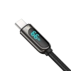  Kabel przewód Display Fast Charging Data USB-A - USB-C 66W 1m - czarny - zdj. dodatkowe 1