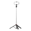  Selfie stick teleskopowy z pilotem stojak tripod na telefon 1.3m - czarny - zdj. dodatkowe 1