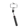  Selfie stick teleskopowy z pilotem + 2x lampka LED stojak tripod na telefon 1.3m - czarny - zdj. dodatkowe 1