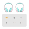  Słuchawki bezprzewodowe KH02 Bluetooth dla dzieci bezpieczne z kontrolą głośności - różowe - zdj. dodatkowe 5