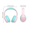  Słuchawki bezprzewodowe KH02 Bluetooth dla dzieci bezpieczne z kontrolą głośności - różowe - zdj. dodatkowe 6