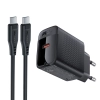  Ładowarka sieciowa A82 GaN USB-C PD 20W - czarna + kabel USB-C / USB-C - zdj. dodatkowe 1