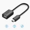  Adapter przejściówka mini USB-B (męski) - USB-A (żeński) OTG 10cm - szary - zdj. dodatkowe 4