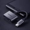  Adapter audio dwuportowy USB-C (męski) - mini jack 3.5mm / USB-C (żeński) - szary - zdj. dodatkowe 6