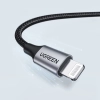  Kabel przewód w oplocie USB-A - iPhone Lightning MFi 2m - czarny - zdj. dodatkowe 5