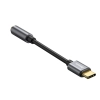 Adapter przejściówka do słuchawek USB-C - mini jack 3.5mm DAC 24 bit 48KHz - szary - zdj. dodatkowe 2