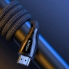  Kabel przewód audio video HDMI 2.1 8K 60Hz 4K 120Hz 1m - czarny - zdj. dodatkowe 5