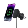 Uchwyt samochodowy na iPhone z ładowarką indukcyjną 15W na kratkę nawiewu - czarny - zdj. dodatkowe 1