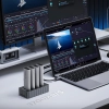  Stacja dokująca IT48N-C z funkcją klonowania na 4 dyski M.2 NVME - szara - zdj. dodatkowe 2