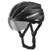  Kask rowerowy z szybką odpinanymi okularami z filtrem UV unisex - zielony - zdj. dodatkowe 1