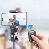  Selfie stick kijek do zdjęć Bluetooth z tripodem pilotem i głowicą 180 do 148cm - biały - zdj. dodatkowe 5