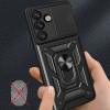  Pancerne etui z podstawką osłoną aparatu na OnePlus Nord 4 5G Hybrid Armor Camshield - czarne - zdj. dodatkowe 3