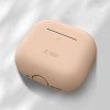  Etui ochronne silikonowe na słuchawki Apple AirPods 4 - beżowe - zdj. dodatkowe 1