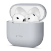 Etui ochronne silikonowe na słuchawki Apple AirPods 4 - szare