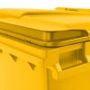  Kontener pojemnik na odpady śmieci komunalne PZH EN 840-2 DIN 1100L - żółty - zdj. dodatkowe 1