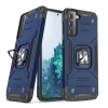 Pancerne hybrydowe etui z magnetycznym uchwytem do Samsung Galaxy S22+ Ring Armor - niebieski