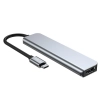  6w1 HUB rozdzielacz USB-C na USB-A USB-C HDMI micro SD / TF / SD - szary - zdj. dodatkowe 2