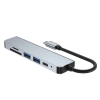  6w1 HUB rozdzielacz USB-C na USB-A USB-C HDMI micro SD / TF / SD - szary - zdj. dodatkowe 4