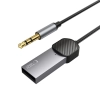  Adapter przejściówka audio AUX mini jack 3.5mm (męski) - Bluetooth - szary - zdj. dodatkowe 1