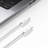  Kabel przewód USB-C PD 60W 3A 1m - biały - zdj. dodatkowe 3
