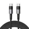 Kabel przewód USB-C PD 100W 5A 3m - szary