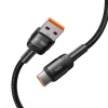  Kabel przewód USB-C - USB-A 100W 5A 0.5m - czarny - zdj. dodatkowe 1