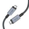  Kabel przewód szybki USB-C 4.0 PD 240W 8K 40Gbps 1m - szary - zdj. dodatkowe 2