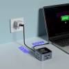  12w1 Hub z ładowarką bezprzewodową USB-A USB-C HDMI RJ45 SD TF mini jack - szary - zdj. dodatkowe 6