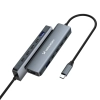  6w1 Hub rozdzielacz USB-A USB-C DisplayPort HDMI - szary - zdj. dodatkowe 1