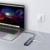  6w1 Hub rozdzielacz USB-A USB-C DisplayPort HDMI - szary - zdj. dodatkowe 4