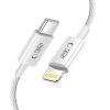  Kabel przewód USB-C - iPhone Lightning PD 27W 3A 100 cm - szary - zdj. dodatkowe 2