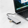 9w1 HUB Adapter USB-C USB-A HDMI SD TF PD 100W mini jack 3.5 4K 60Hz - szary - zdj. dodatkowe 6
