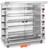 Rożen gazowy opiekacz do 25 kurczaków 5 szpikulców propan-butan 25 kW